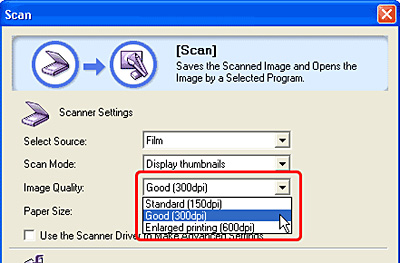 Scanning Film with Toolbox