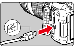 How To Connect The Camera To A Computer Using A Usb Cable Eos 60d