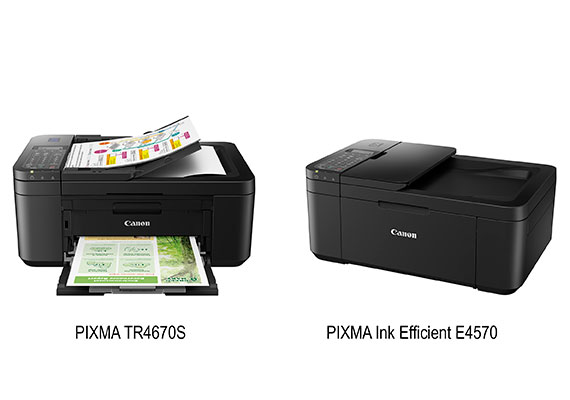 Canon PIXMA TR4670S & PIXMA Ink Efficient E4570, Printer Multifungsi yang Ringkas dan Ekonomis Penunjang Produktivitas