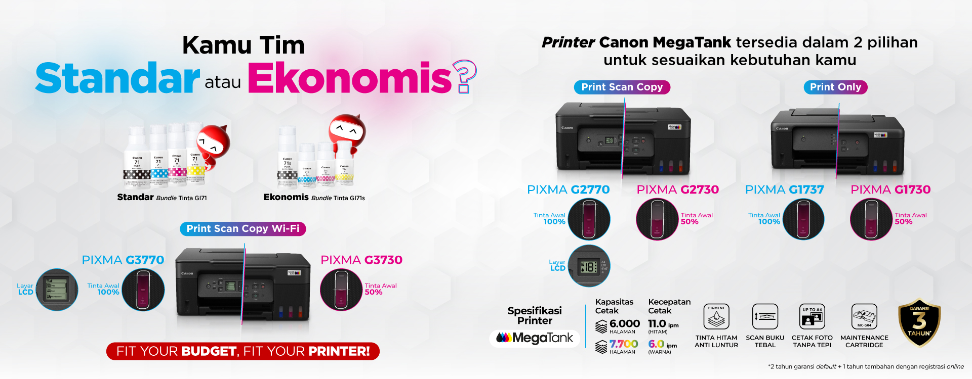 Desain Web Banner Ekonomis vs Standar