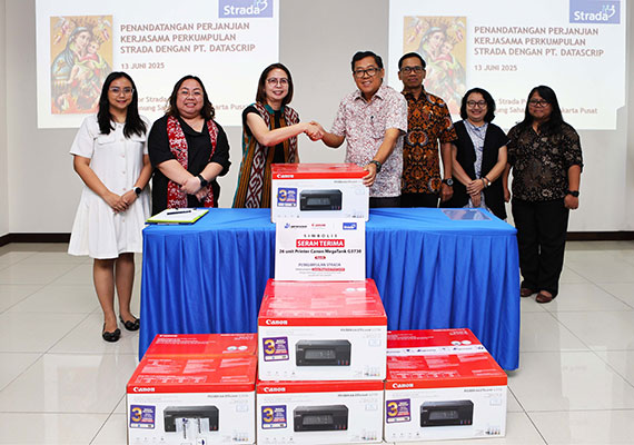 Canon-PT Datascrip Dukung 26 Sekolah Strada dengan Program Megatank Print Corner