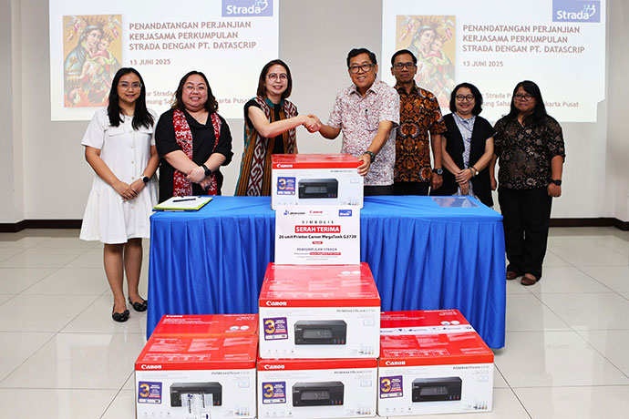 Canon-PT Datascrip Dukung 26 Sekolah Strada dengan Program Megatank Print Corner
