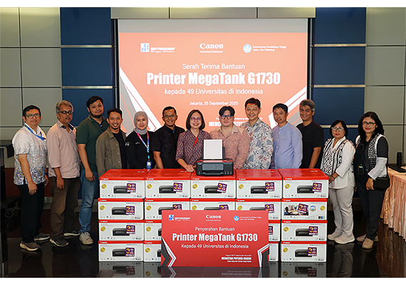 Dukung Sektor Kesehatan dan Pendidikan, Canon-PT Datascrip Donasikan Printer Melalui Program CSR "Mencetak Potensi Negeri"